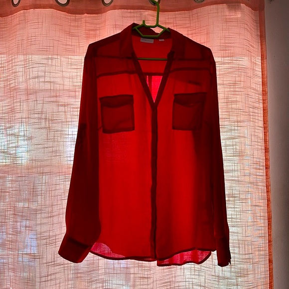 ❤️ Red Button Down ❤️ - Picture 1 of 4
